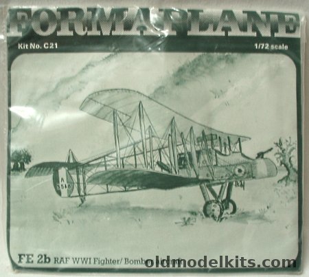 Formaplane 1/72 FE-2B RAF WWI Fighter/Bomber (FE 2b/FE.2b), C21 plastic model kit